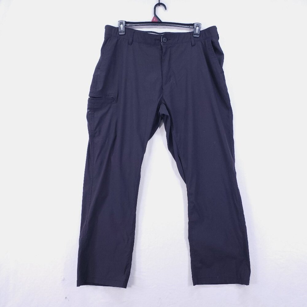 Unionbay UB Tech Travel Pants Men’s 40 X 32 Black Stretch Cargo Hiking Camping